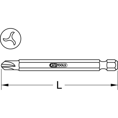 KS Tools 911.7809 Tri-Wing-Bit 2 Spezialstahl E 6.3 1 St. Kaufen - View #4