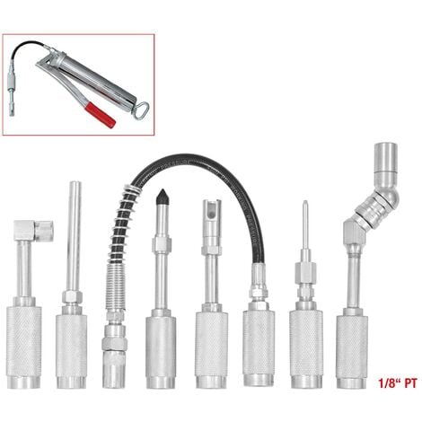 Jeu d'adaptateurs KS Tools pour pompe à graisse, 7 pièces