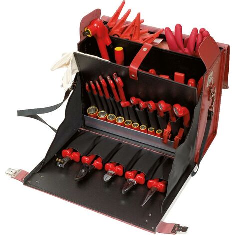 KS Tools 117.0138 - Outillage Electricien en Sac Smartbag - Assortiment  d'Outils Electricien de138 Pièces - Complet avec Sac de Transport - Outil