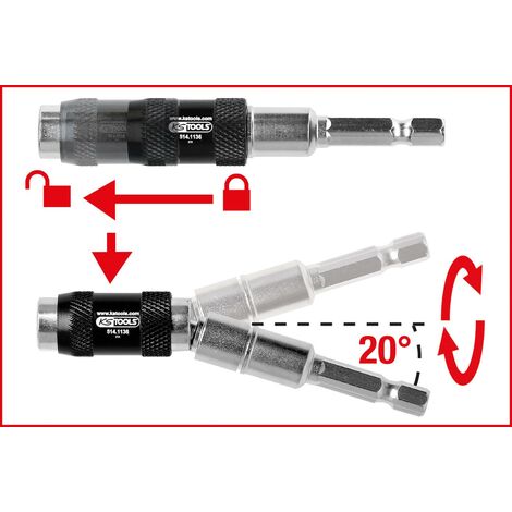 Porte embout magnétique KS Tools L 50 mm - Accessoires pour visseuses -  Achat & prix