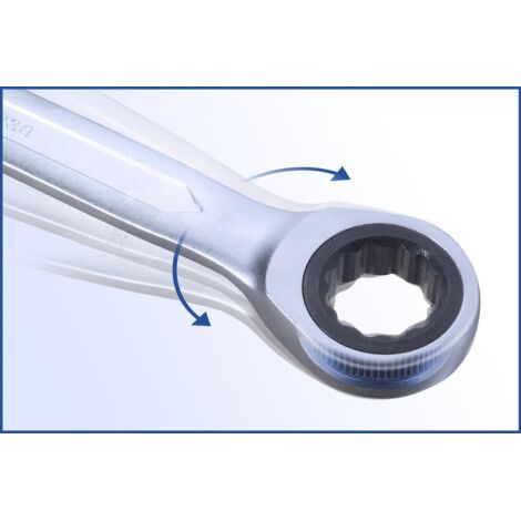 Jeu De 22 Clés Polygonales à Cliquet - Acier Chrome Vanadium 6 à 32 Mm - Tête Pivotante 180°