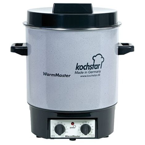 Einkochautomat WarmMaster S mit Uhr 27 l Ø35cm steingrau/weiß