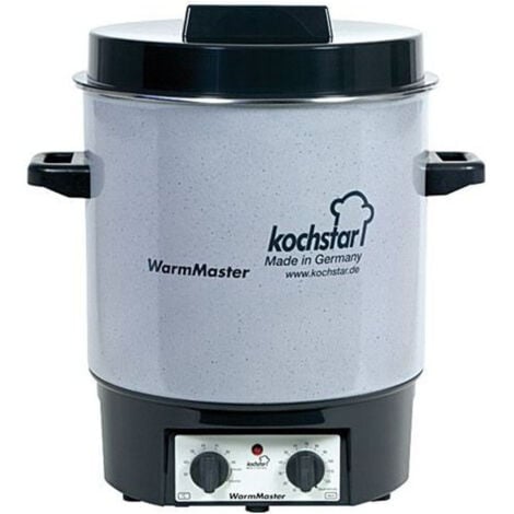 Einkochautomat WarmMaster S mit Uhr 27 l Ø35cm steingrau/weiß