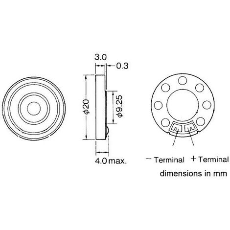 HAUT-PARLEUR DYNAMIQUE COMPACTE 80dB 0.15W