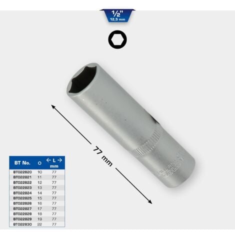 KS TOOLS 1' Douilles à Chocs 6 Pans, Courtes, 65mm ( 515.1765