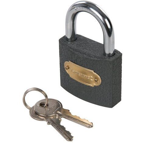 SILVERLINE - Câble De Sécurité En Acier Et Cadenas Résistant Aux Intempéries - 2 Pcs 1,8 M X 8 Mm | Mister Materiaux