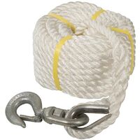 Silverline Corde à poulie manuelle avec crochet 20 m x 18 mm
