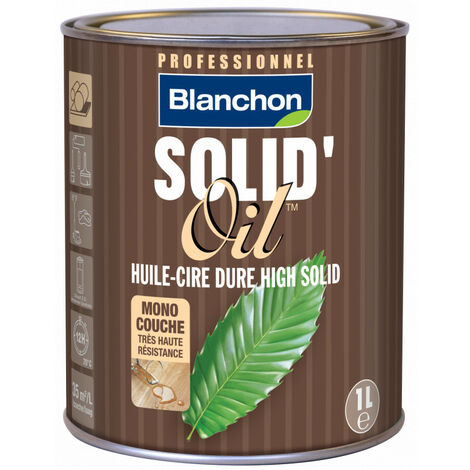 Blanchon – Vitrificateur parquet 1L – Finition mat soie effet cire naturelle – Haute résistance pour zones à fort passage – Application facile et rapide