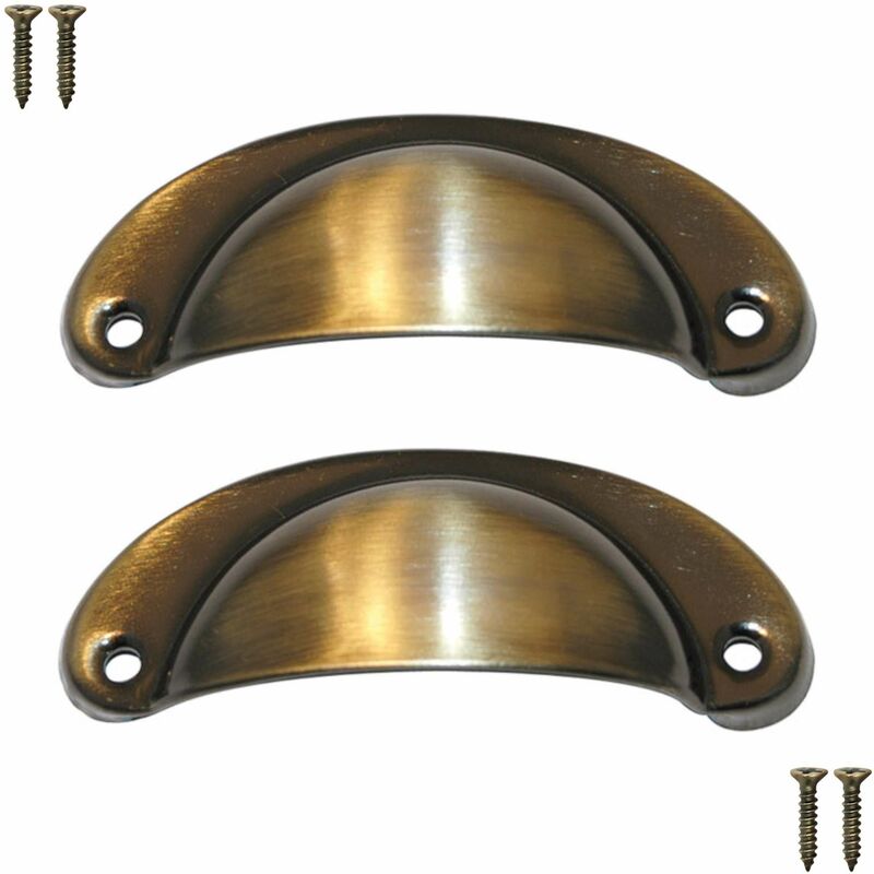 Lot De 4 Poignées De Meuble En Bois Hêtre Verni - Longueur 82 Mm, Entraxe 64 Mm - Quincaillerie