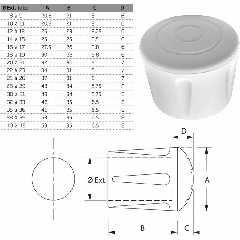 Embout De Canne à Pêche En Alu – Diamètre 15 à 30,5 Mm – Protection Renforcée Pour Pêcheur Averti