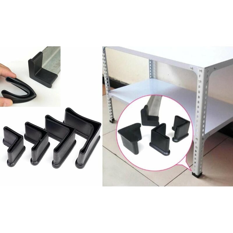 QUARKZMAN 10Pcs Embouts De Pied En Forme De L, 1,38" X 1,38