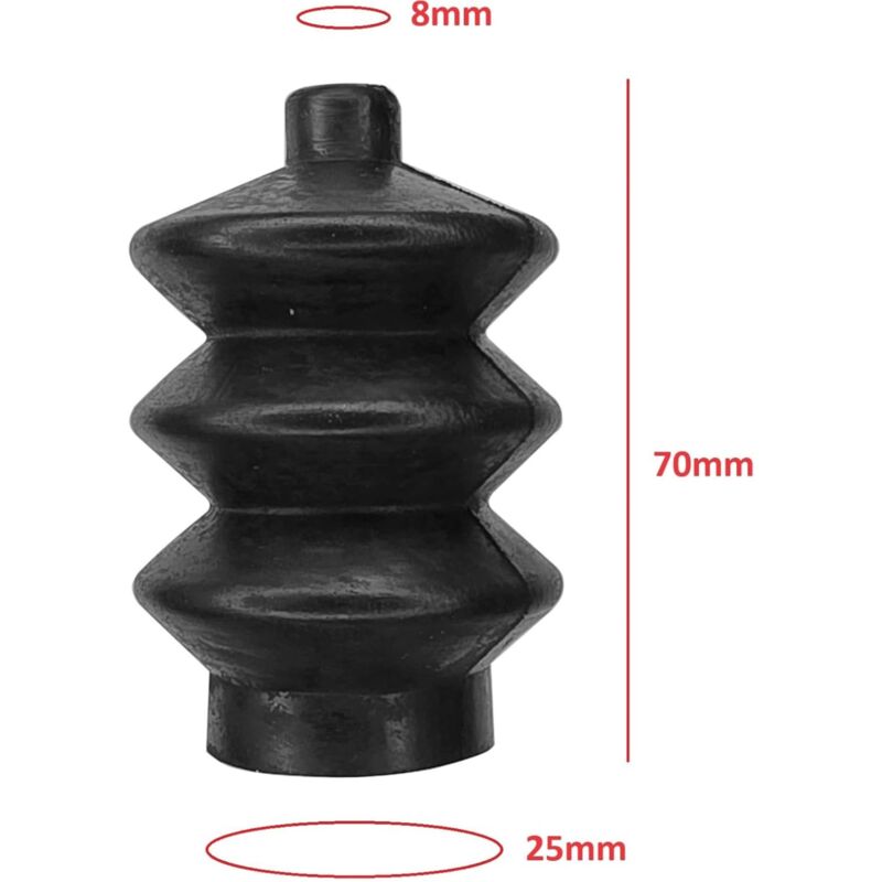 Cyclingcolors Caoutchouc Universel Soufflet De Protection Levier De Vitesse Frein Manette Cache Axe Arbre Manchette Tracteur Remorque Véhicule Tondeuse 91x200mm