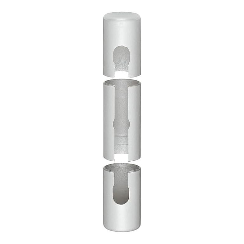 Lot De 2 Caches Pour Charnières De Porte Gedotec - Blanc - 15/20 Mm - Pour Porte De Maison