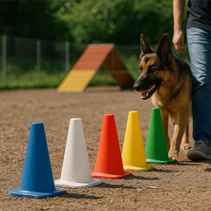 Cyclingcolors 1x Cône De Signalisation 24cm Plot Support Plastique