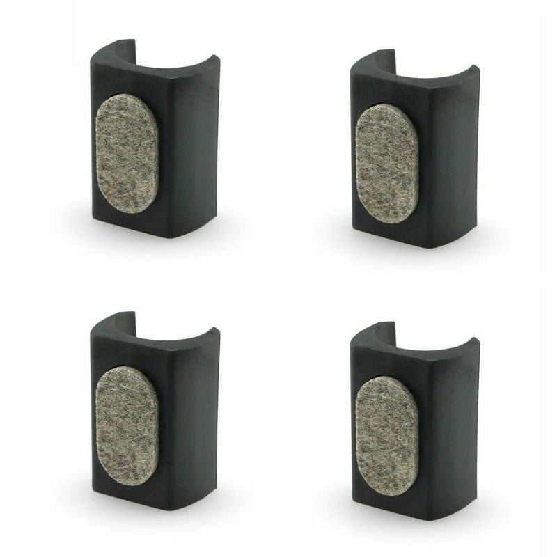 Embout rond diam. 16 mm anti-bruit enveloppant plastique transparent feutre  pour pied de chaise - Plastique Rond Feutre - Ajile