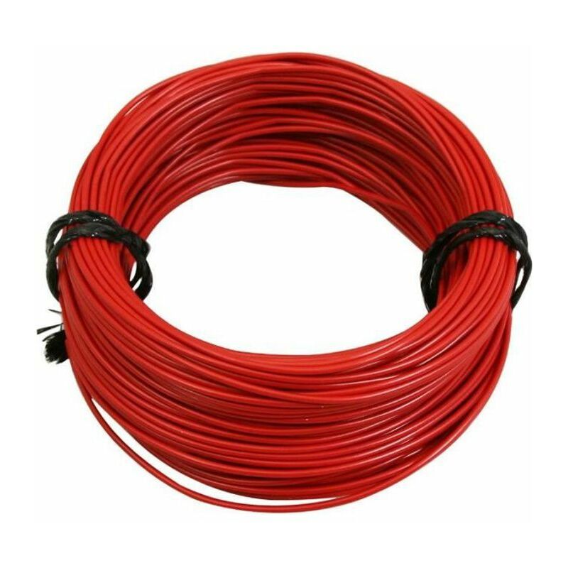 Fil électrique 1,5mm2 souple H07-VK longueur 5 mètres Rouge, Noir