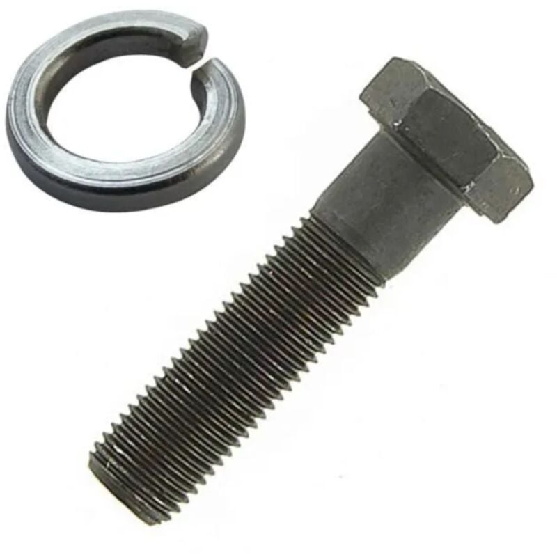 Vis de lame tondeuse 9.5 x 57mm 3/8 24 unf avec rondelle frein pour honda castelgarden ayp noma stiga snapper