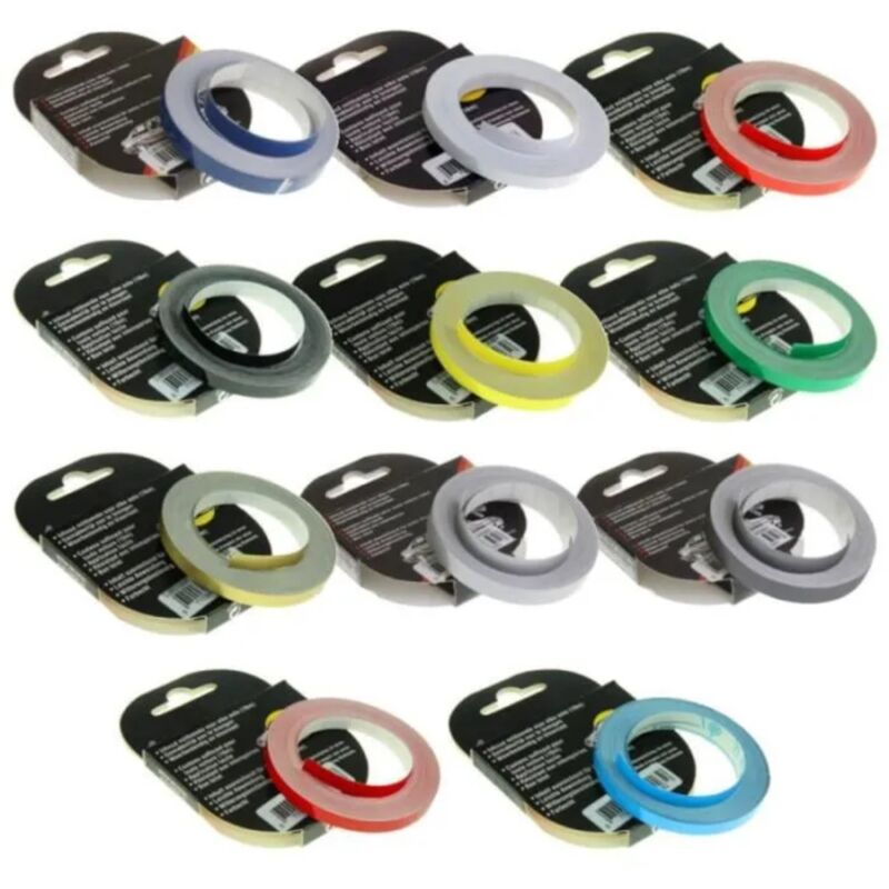 Motoking Bandes Décoratives, Bleu Foncé Réfléchissante, 80 Mm Largeur