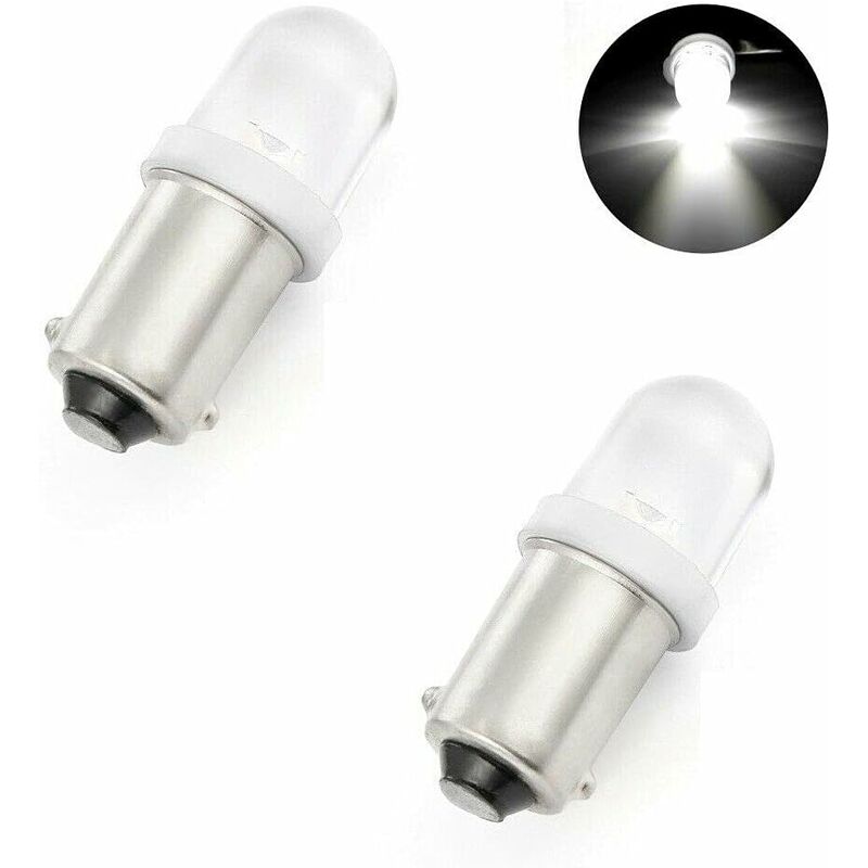 2x ampoule LED blanc 12V 5W T10 W2,1x9,5D 6x SMD 2835 voiture