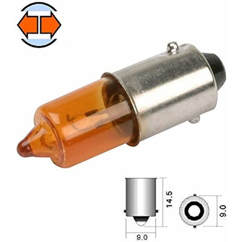 2X AMPOULE 12V 21W BAY9S ORANGE CLIGNOTANT VOITURE AUTO ERGOTS DECALES  BAIONNETTE