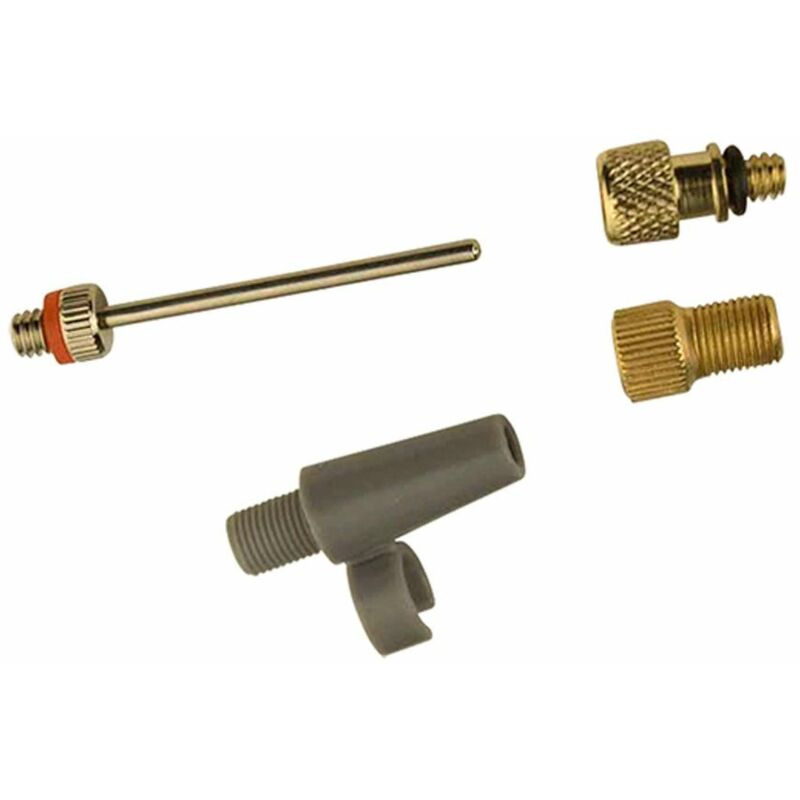 Kit 33 Pièces Embouts Pompe à Vélo – Adaptateurs Valves AV/SV/DV Pour Vélos, Voitures, Ballons – Boîte Rangement Cuivre