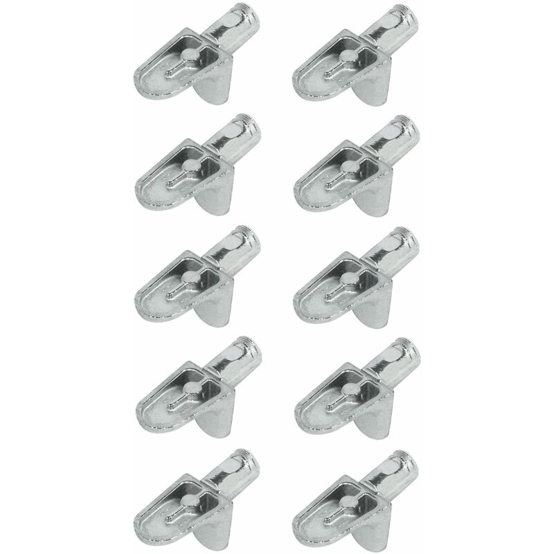 Lot De 10 Taquets D'Étagère - Métal 5 Mm - Pour Placard & Rangement