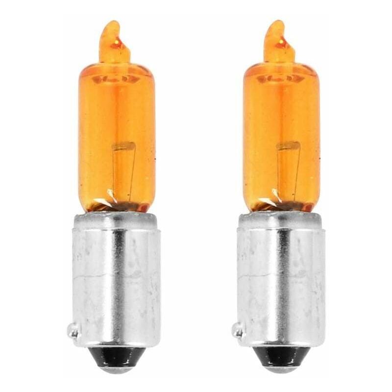 2x Ampoule H21W BAY9S 10 SMD LED Orange Voiture Veilleuse Lampe