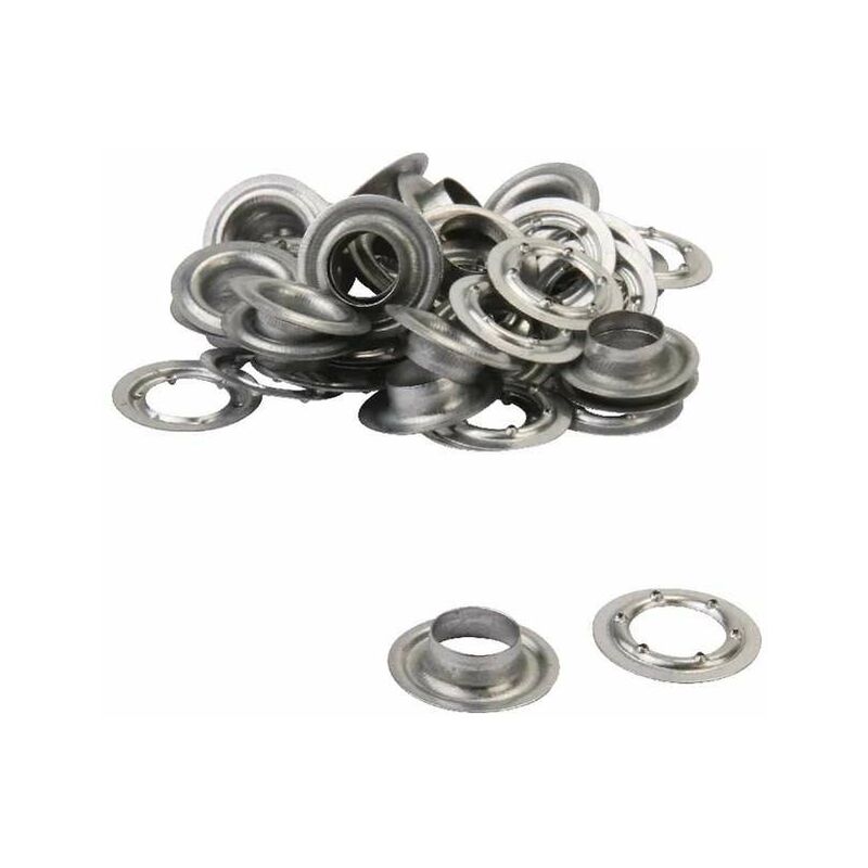 Œillets Muraux En Métal Pour Auvent – Lot De 4 Avec 8 Vis, Ouverture 14 Mm – Aluminium Anticorrosion, Pour Caravane, Camping-car, Tente