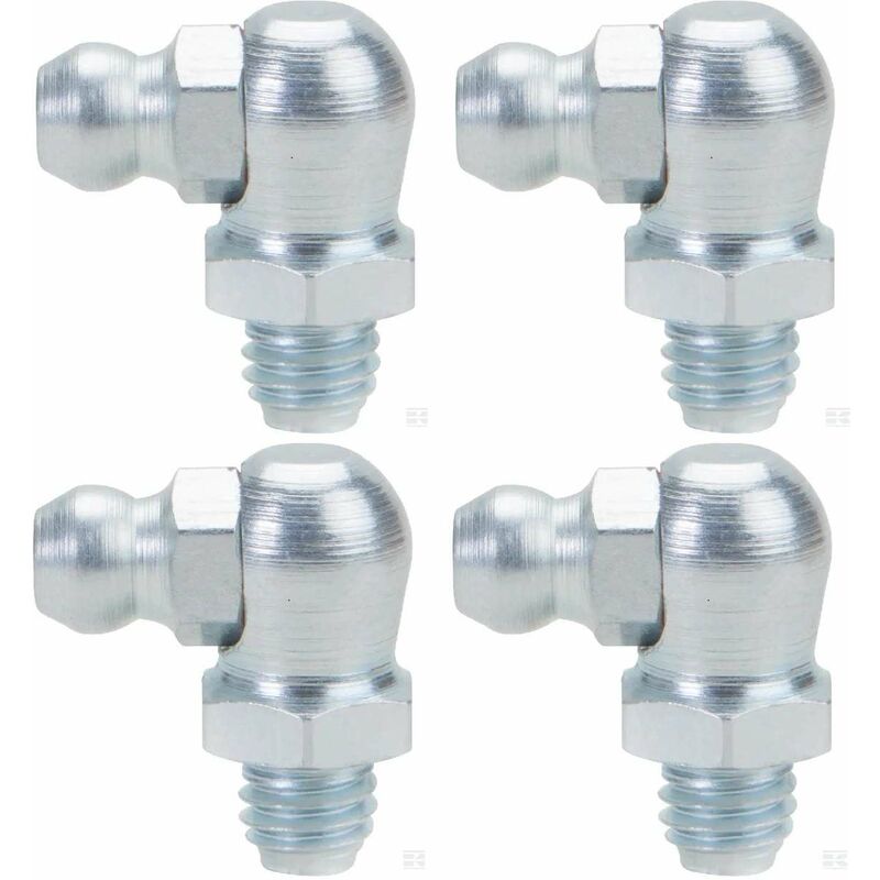 Angle 180 Degrés 2x Angle 180° - Embout Pour Pompe à Graisse Manuelle | Pour Tracteur Et Engins Agricoles Graisseur M7x1