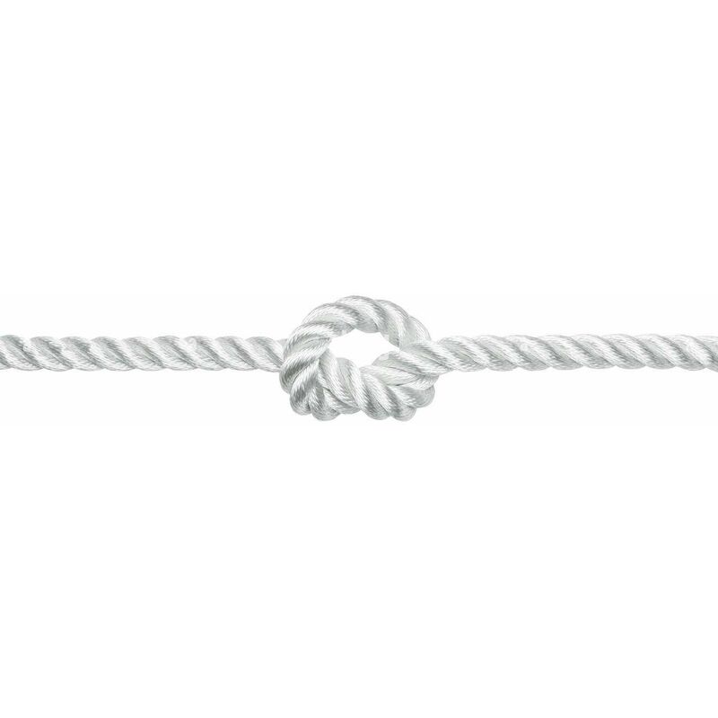 Corde Polypropylène 12m 10mm Noir - Avec 2 Mousquetons - Pour Extérieur, Jardin, Camping, Survie