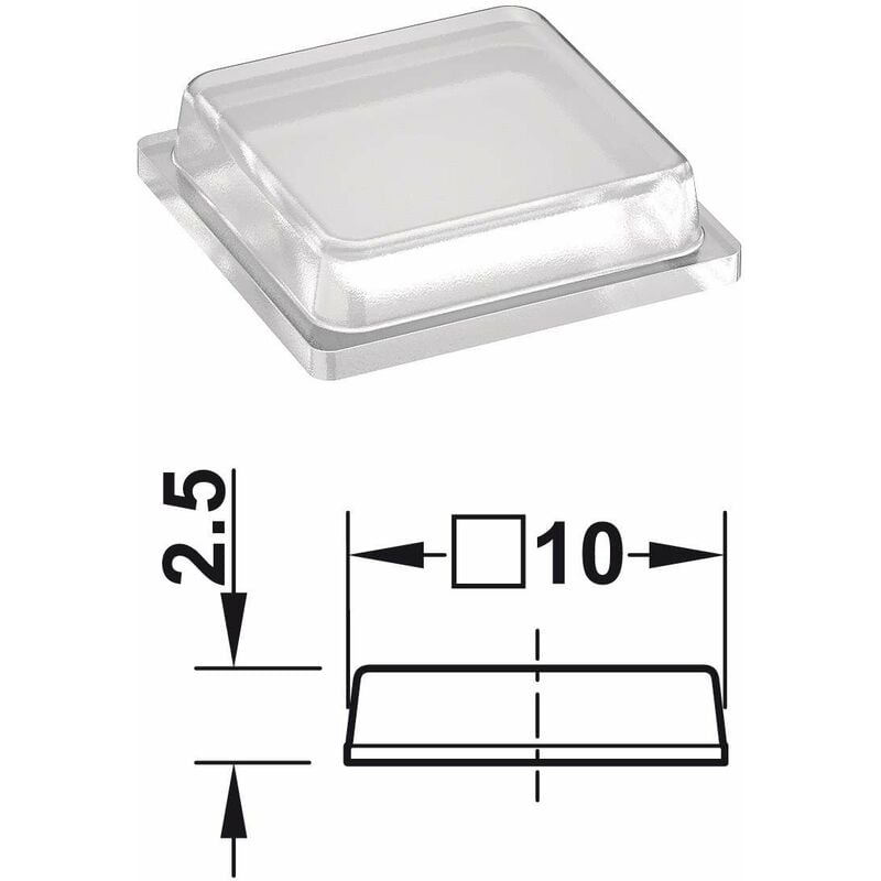 cyclingcolors 10x Amortisseur de porte butée silicone 6mm blanc marron  transparent meuble placard cuisine chambre salle de bain (Blanc) :  : Bricolage
