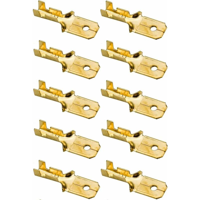 Jeu De Cosses électriques à Sertir 6,3 Mm - Pour Câbles 10/12 à 18/22 AWG
