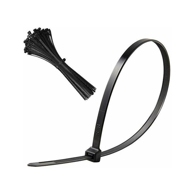 Collier de serrage autobloquant pour câbles - noir - 2,5 MM x 120