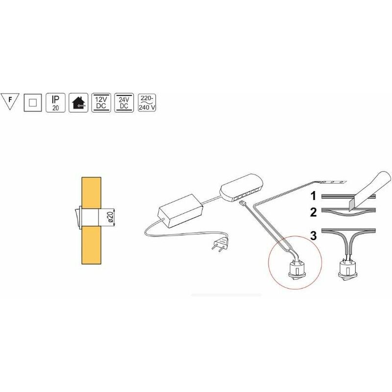 Interrupteur LED sans fil, Module récepteur d'amélioration de l'habitat