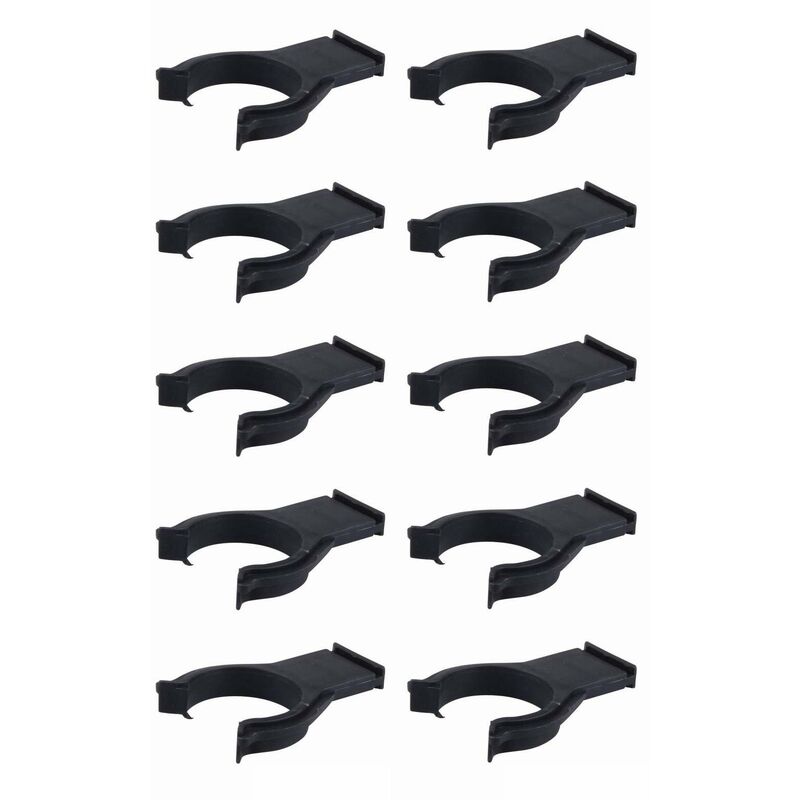 10 Sets Clips Panneau De Bain Et Plinthe Cuisine - Support Fixation Réglable 30-31mm Noir