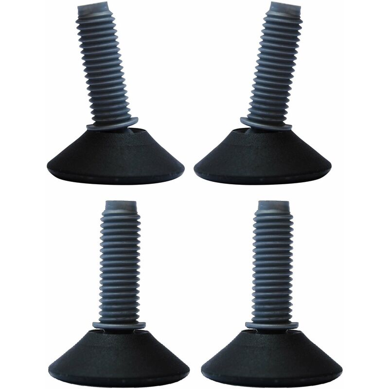 24 Pieds Niveleurs Réglables M6x13x20mm Pour Canapé, Meuble, Machine - Hauteur 7-13mm