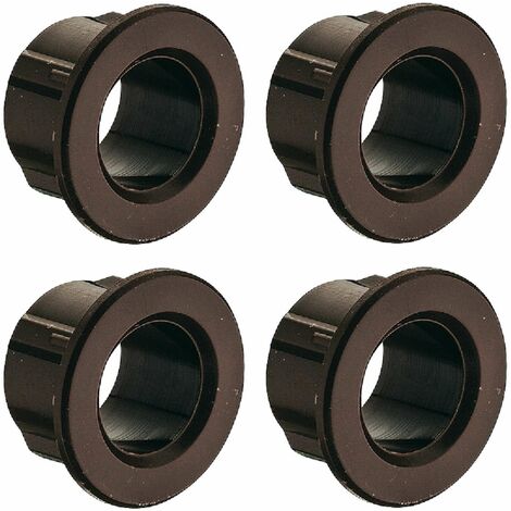 4x Douille de guidage en plastique marron Ø 22mm profondeur 10mm pour bouton tournant Caravane pour serrures à appliquer Push Lock Serrure Verrou Fermeture Sécurité (1/2)