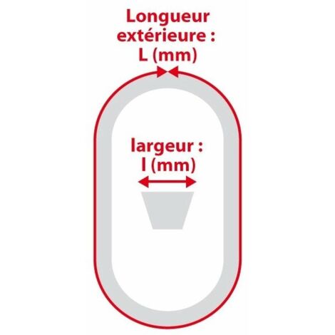 Courroie Trapézoïdale étroite Aexit A23 Courroies En Caoutchouc Pour Transmission De 869283