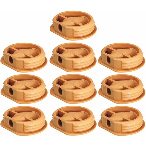 Cyclingcolors – Lot de 10 ferrures d'assemblage en plastique beige RAL 1001 Ø26mm – Pour constructions légères – Fixation meubles et caissons
