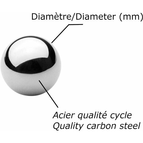 10 Billes En Acier G25 De Précision - 14mm - Pour Roulements, Pièces Mécaniques, Bricolage