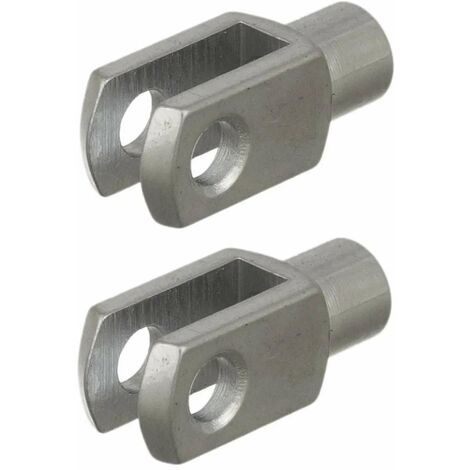 Cyclingcolors – Chape femelle G8x32 M8x1,25 – Lot de 2 pièces de fixation pour vérins à gaz – Acier zingué – Diamètre d'alésage 8mm – Longueur 58mm