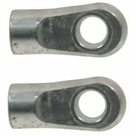 Cyclingcolors – Lot de 2 œillets de vérin à gaz M6 – Acier zingué – Fixation robuste pour applications durables – Diamètre trou 8mm