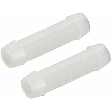 2x Raccord de tuyau droit en I Connecteur Jonction Adaptateur Durite Tube Pulvérisation Tondeuse Tracteur Universel, diamètre embouts 3mm