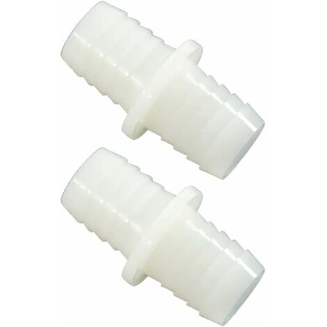 2x Raccord de tuyau droit en I Connecteur Jonction Adaptateur Durite Tube Pulvérisation Tondeuse Tracteur Universel, diamètre embouts 25mm