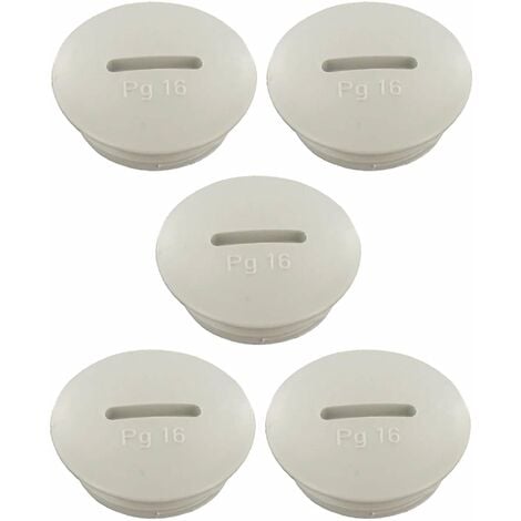Kalitec Lot De 10 Bouchons D'étanchéité M20 En Plastique Gris
