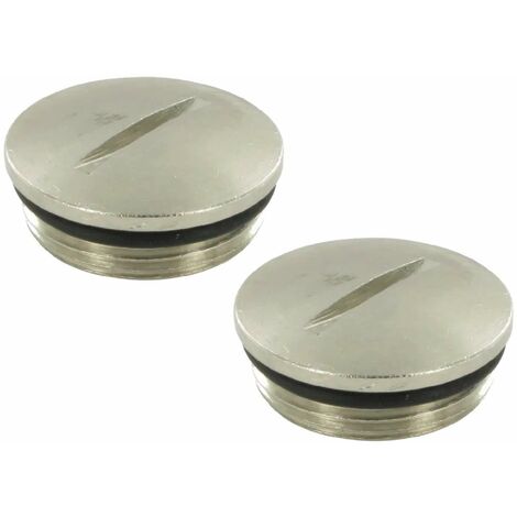 2x Bouchon obturateur vis de blocage pour presse étoupe en laiton filetage métrique Fermeture Câbles Fils Etanchéité Protection Bouton, M12 x 1,50