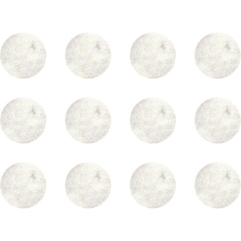 12x Cache vis adhésif autocollant diamètre 40mm protection bouchon trou obturateur meuble table chaise maison, Marbre blanc