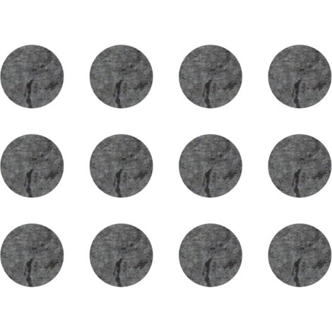12x Cache vis adhésif autocollant diamètre 40mm protection bouchon trou obturateur meuble table chaise maison, Granite foncé
