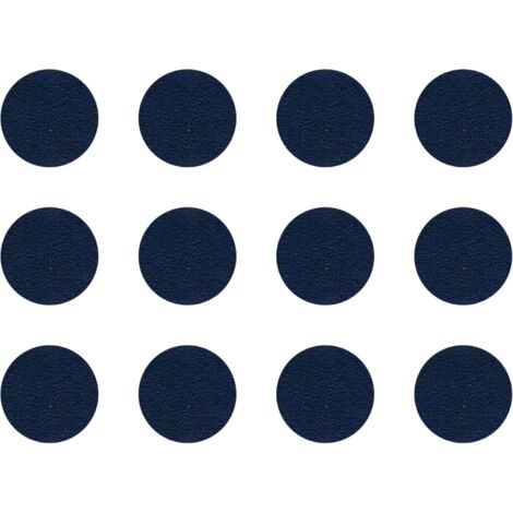 12x Cache vis adhésif autocollant diamètre 40mm protection bouchon trou obturateur meuble table chaise maison, Bleu foncé