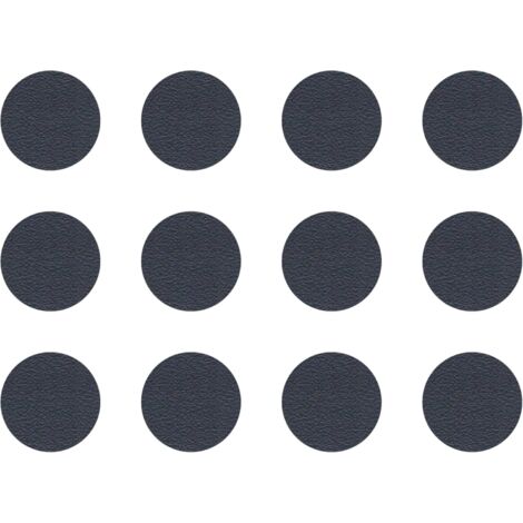 Cyclingcolors – Lot de 12 caches vis adhésifs autocollants diamètre 40mm – Protection contre poussière et humidité – Pour meubles et chaises – Anthracite (1/4)